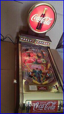 Rare Franklin Mint Deluxe Edition Coca Cola Collectors Pinball Machine