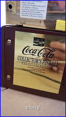 Rare Franklin Mint Deluxe Edition Coca Cola Collectors Pinball Machine