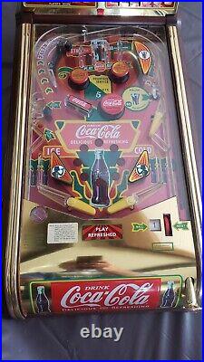 Rare Franklin Mint Deluxe Edition Coca Cola Collectors Pinball Machine