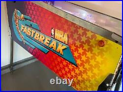 Rare NBA 1997 Williams FASTBREAK Basketball Pinball Machine. Great Condition