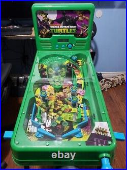 Rare Nickelodeon TMNT Pinball Machine 2009 Tested Works Excellent Condition CIB