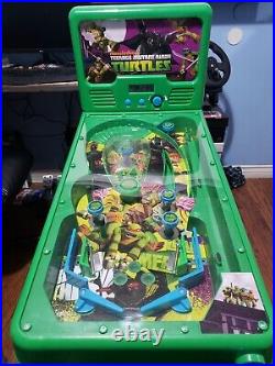 Rare Nickelodeon TMNT Pinball Machine 2009 Tested Works Excellent Condition CIB