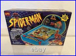 Rare Spiderman Electric Pinball Machine TOY BIZ 1995 NIB, SEALED