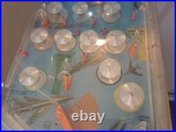 Rare Vintage 1960s Marx Interceptor Pinball Machine With Legs WORKS Rare Vintage 1960s Marx Interceptor Pinball Machine With Legs WORKS