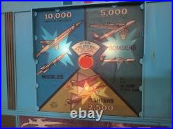 Rare Vintage 1960s Marx Interceptor Pinball Machine With Legs WORKS