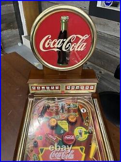 Rare Vintage Franklin Mint Deluxe Coca Cola Pinball Machine WORKS