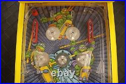 Rare Vintage NINJA TURTLES Tabletop Pinball Machine TMNT 1990s Helm Toys