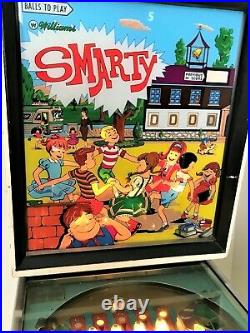 Rare Vintage Williams SMARTY Pinball Machine 1968 great working condition