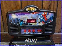 Read Vintage Working/Video 2001 Marvel 23 Ultimate Spiderman Table Top Pinball