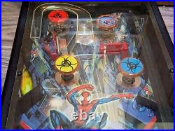 Read Vintage Working/Video 2001 Marvel 23 Ultimate Spiderman Table Top Pinball