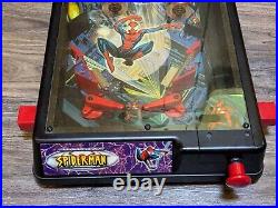 Read Vintage Working/Video 2001 Marvel 23 Ultimate Spiderman Table Top Pinball