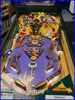 Refurbished Capcom Breakshot Pinball Machine Pool Themed