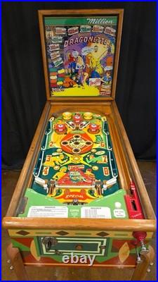 Refurbished Dragonette Woodrail Pinball Machine (Gottlieb) 1954