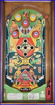 Refurbished Dragonette Woodrail Pinball Machine (Gottlieb) 1954
