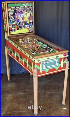 Refurbished Dragonette Woodrail Pinball Machine (Gottlieb) 1954