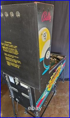 Refurbished Pool Sharks Pinball Machine (Bally) 1990