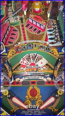 Refurbished Riverboat Gambler Pinball Machine (Williams) 1990