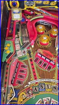 Refurbished Riverboat Gambler Pinball Machine (Williams) 1990