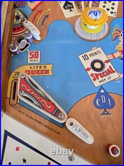 Refurbished Royal Flash Pinball Machine (Chicago Coin) 1964