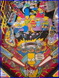 Refurbished The Simpsons Pinball Machine (Data East) 1990
