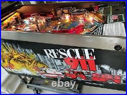 Rescue 911 Gottlieb 1994 Vintage Pinball Machine LED Upgraded
