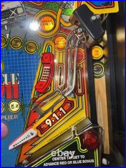 Rescue 911 Pinball Machine Gottlieb 1994 LEDS Free Ship Orange County Pinballs