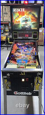Rescue 911 Pinball Machine by Gottlieb Free Shipping LEDs Firefighter Paramedic