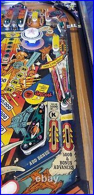 Restored Buck Rogers Pinball Machine (Gottlieb) 1980