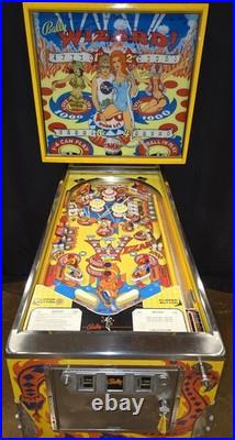 Restored Wizard! Pinball Machine (Bally) 1975