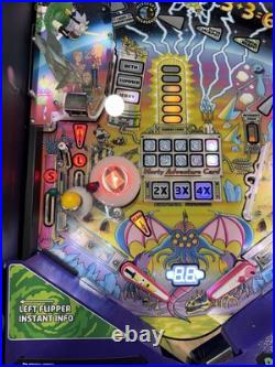 Rick and Morty Pinball Machine Spooky Orange County Pinballs FREE SHIPPING