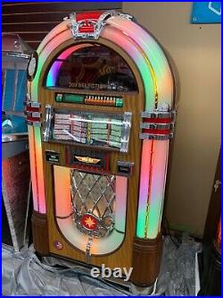 Rockola Bubbler 45 Vinyl Jukebox Walnut Cabinet New