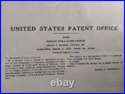 Rockola Worlds Fair 1933 Chicago Jig-Saw Pinball Chicago World's Fair Patent