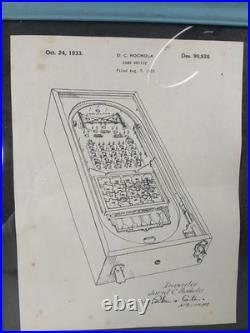 Rockola Worlds Fair 1933 Chicago Jig-Saw Pinball Chicago World's Fair Patent