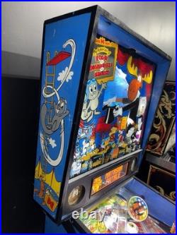 Rocky & Bullwinkle Pinball Machine Data East 1993 OC Pinballs FREE SHIP