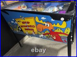 Rocky & Bullwinkle Pinball Machine Data East 1993 OC Pinballs FREE SHIP