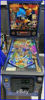Rocky and Bullwinkle and Friends Pinball Machine By Data East LEDs Free Shipping