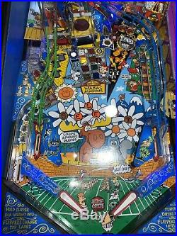 Rocky and Bullwinkle and Friends Pinball Machine By Data East LEDs Free Shipping