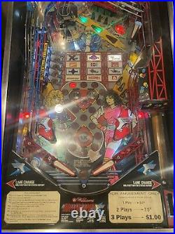 Rollergames Pinball Machine Williams Arcade, Original 1990