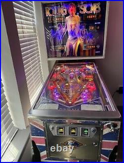 Rolling Stones 1979 Bally Pinball Fully Restored. PRICE REDUCTION SHIPS FREE