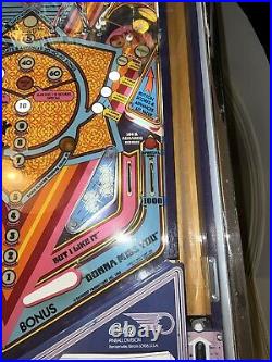Rolling Stones Pinball Machine 1980 Bally LEDS Restored Free Shipping