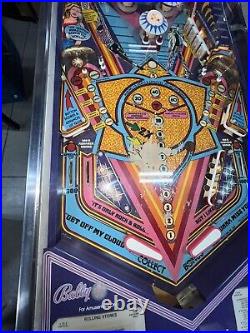 Rolling Stones Pinball Machine 1980 Bally LEDs Free Ship Orange County Pinballs