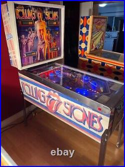 Rolling Stones Pinball Machine 1980 Bally Rare 80s Memorabilia Arcade vinatge