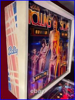 Rolling Stones Pinball Machine 1980 Bally Rare 80s Memorabilia Arcade vinatge