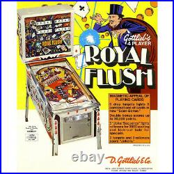 Royal Flush Pinball Machine by Gottlieb Professionally Refurbished