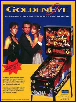 SEGA 007 Goldeneye James Bond Pinball (1996) Great Condition