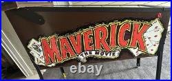 SEGA MAVERICK PINBALL MACHINE BEAUTIFUL CONDITION LEDs