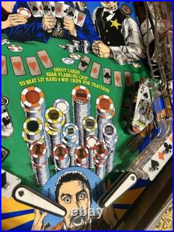 SEGA MAVERICK PINBALL MACHINE BEAUTIFUL CONDITION LEDs