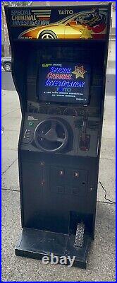 SPECIAL CRIMINAL INVESTIGATION ARCADE MACHINE by TAITO 1989 S. C. I. (Excellent)