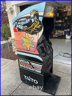 SPECIAL CRIMINAL INVESTIGATION ARCADE MACHINE by TAITO 1989 S. C. I. (Excellent)