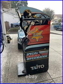 SPECIAL CRIMINAL INVESTIGATION ARCADE MACHINE by TAITO 1989 S. C. I. (Excellent)